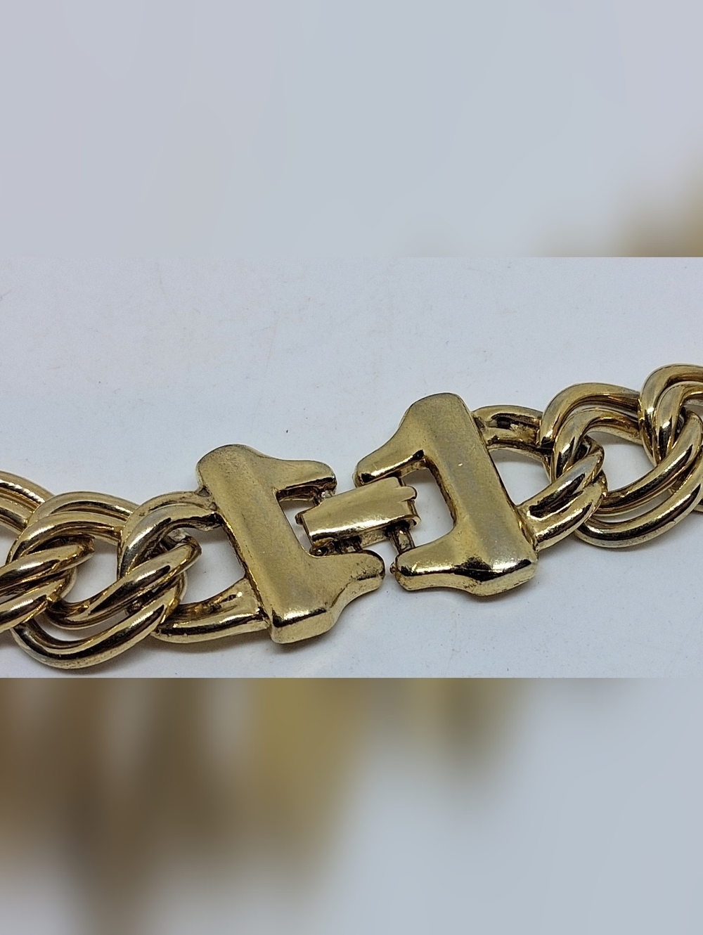 * Vintage Pierre Balmain Amber Colored Stone Gold Tone Necklace - Picture 6 of 6